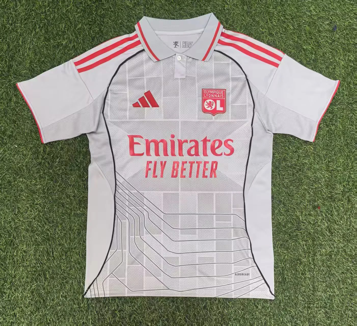 AAA Quality Lyon 25/26 Third Light Grey Soccer Jersey